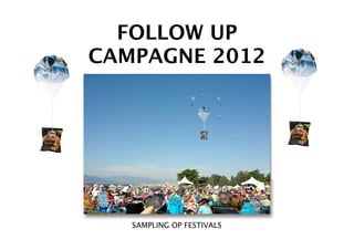 FOLLOW UP
CAMPAGNE 2012




 POINT OF PURCHASE CAMPAGNE
 