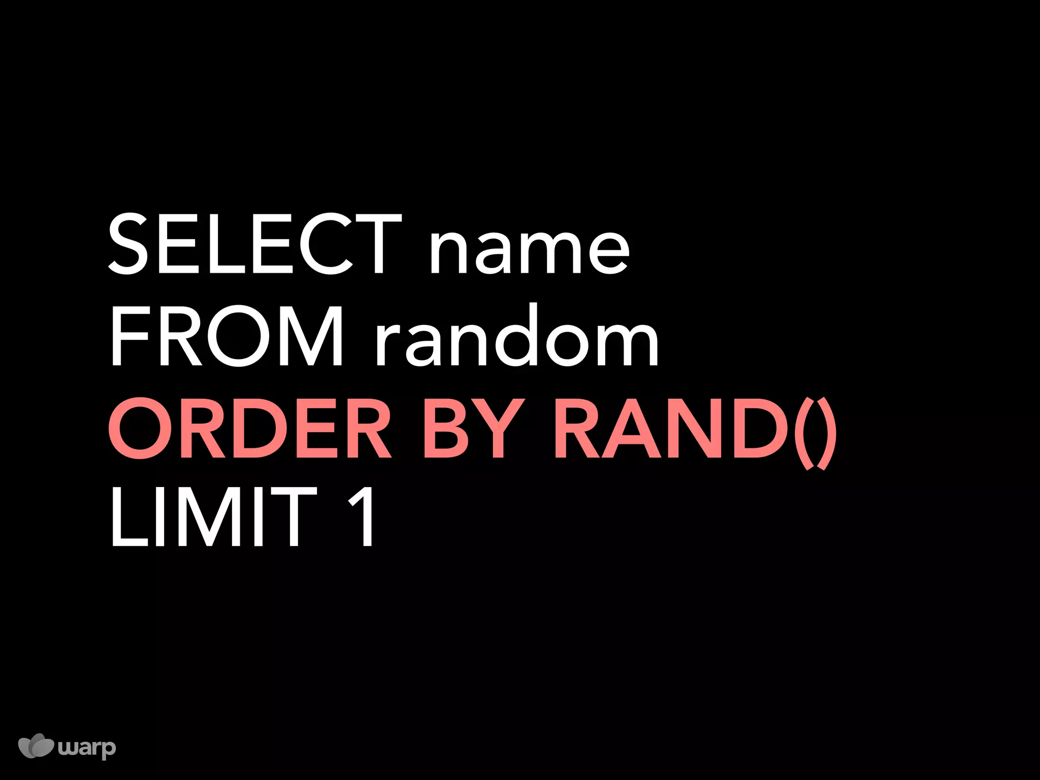 10 things you might not know about MySQL