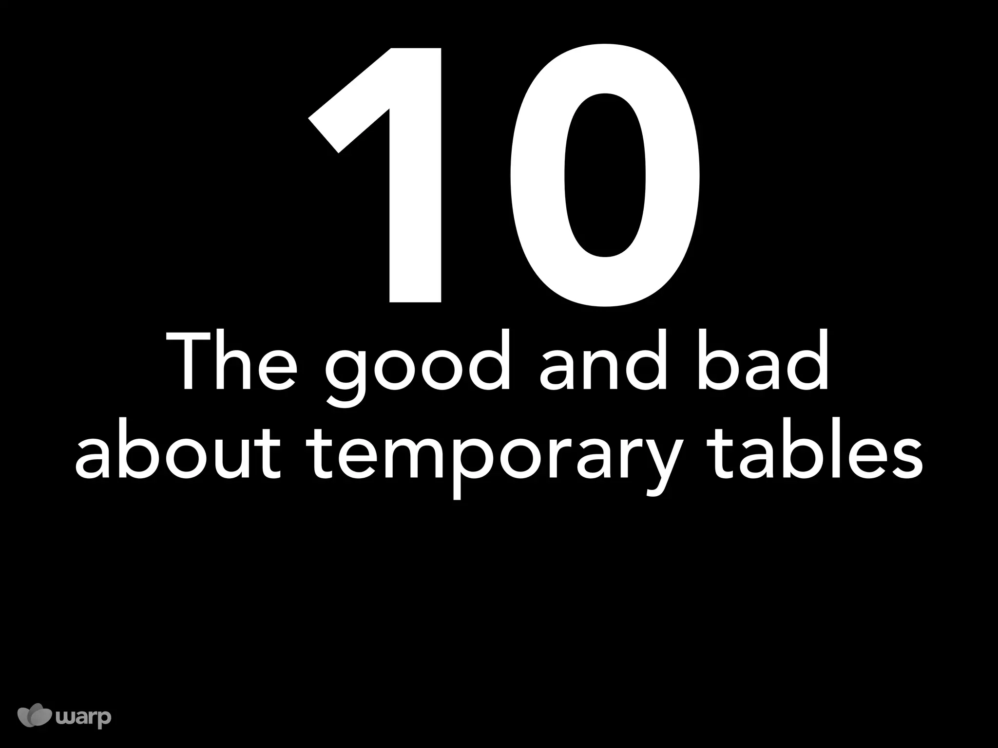 10 things you might not know about MySQL