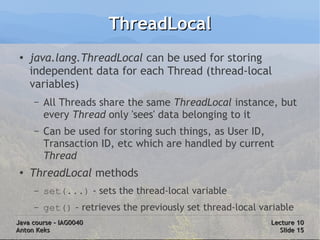 Java Course 10: Threads and Concurrency | PDF