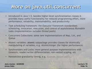 Java Course 10: Threads and Concurrency | PDF