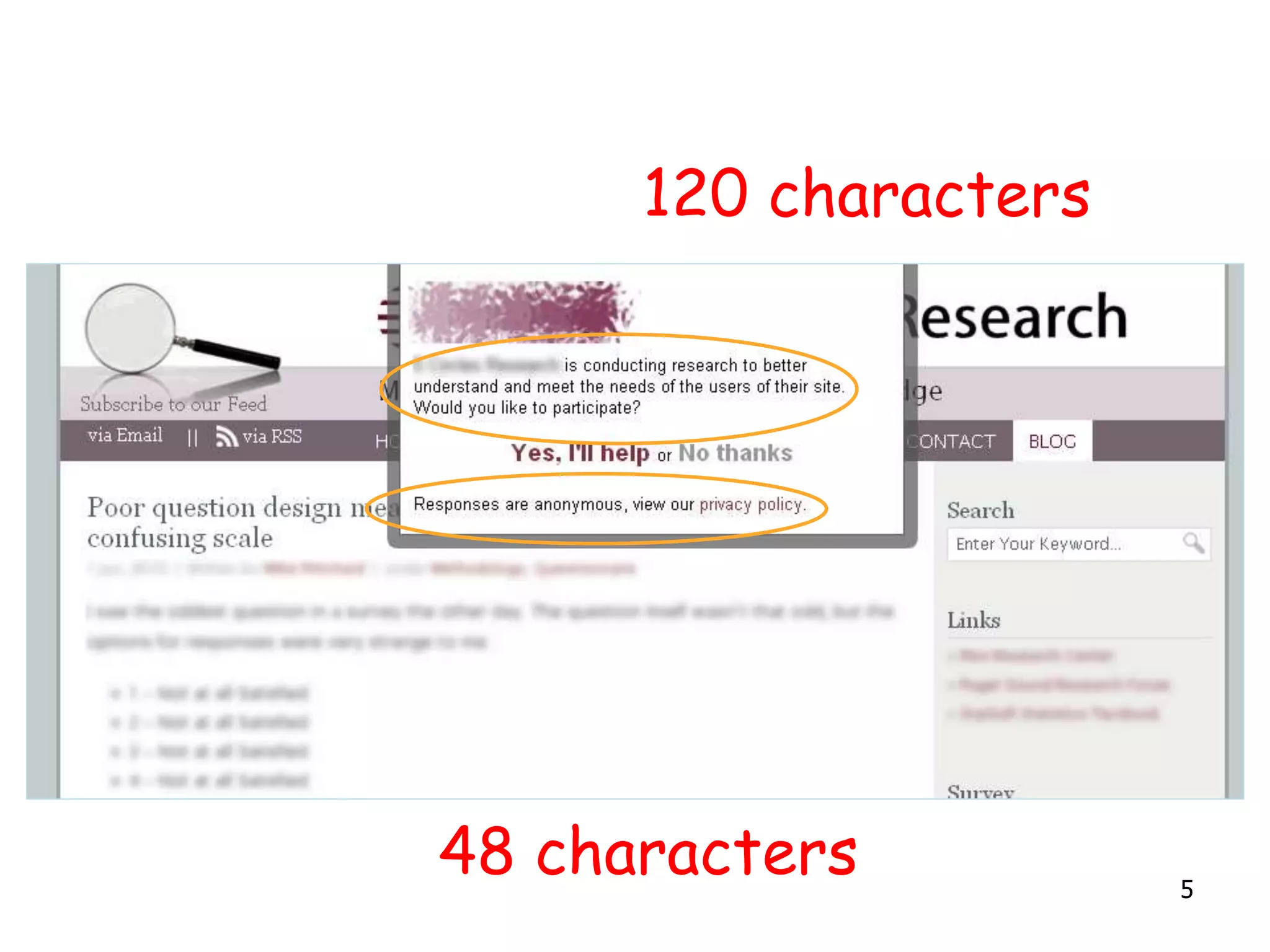 120 characters
48 characters 5
 