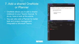 10 Tips & Tricks for Microsoft Teams Users | PPT