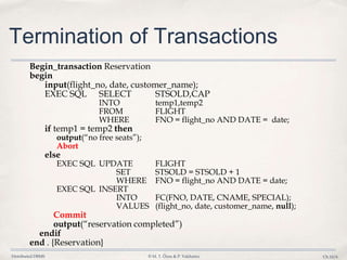 Database ,10 Transactions | PPTX