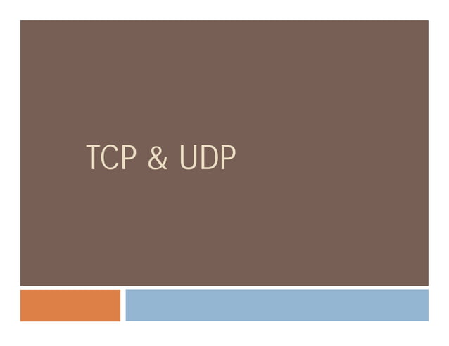 10 transport layer (tcp&udp) | PPT image.
