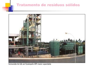Tratamento de resíduos sólidos 
 