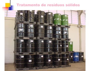 Tratamento de resíduos sólidos 
 