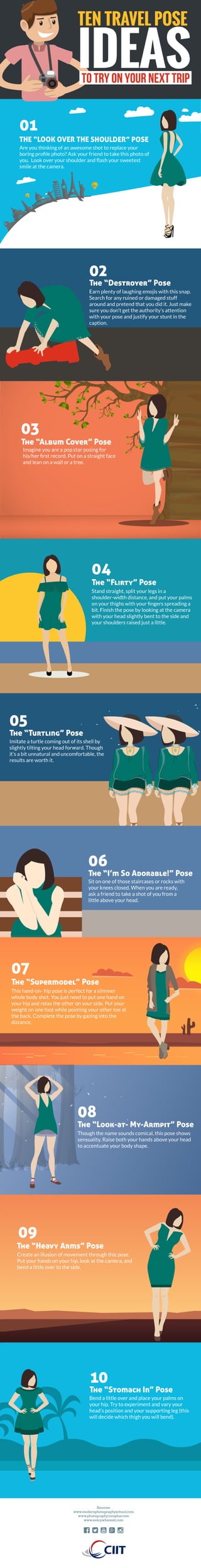 Travel Pose Ideas You Can Try on Your Next Trip [Infographic]