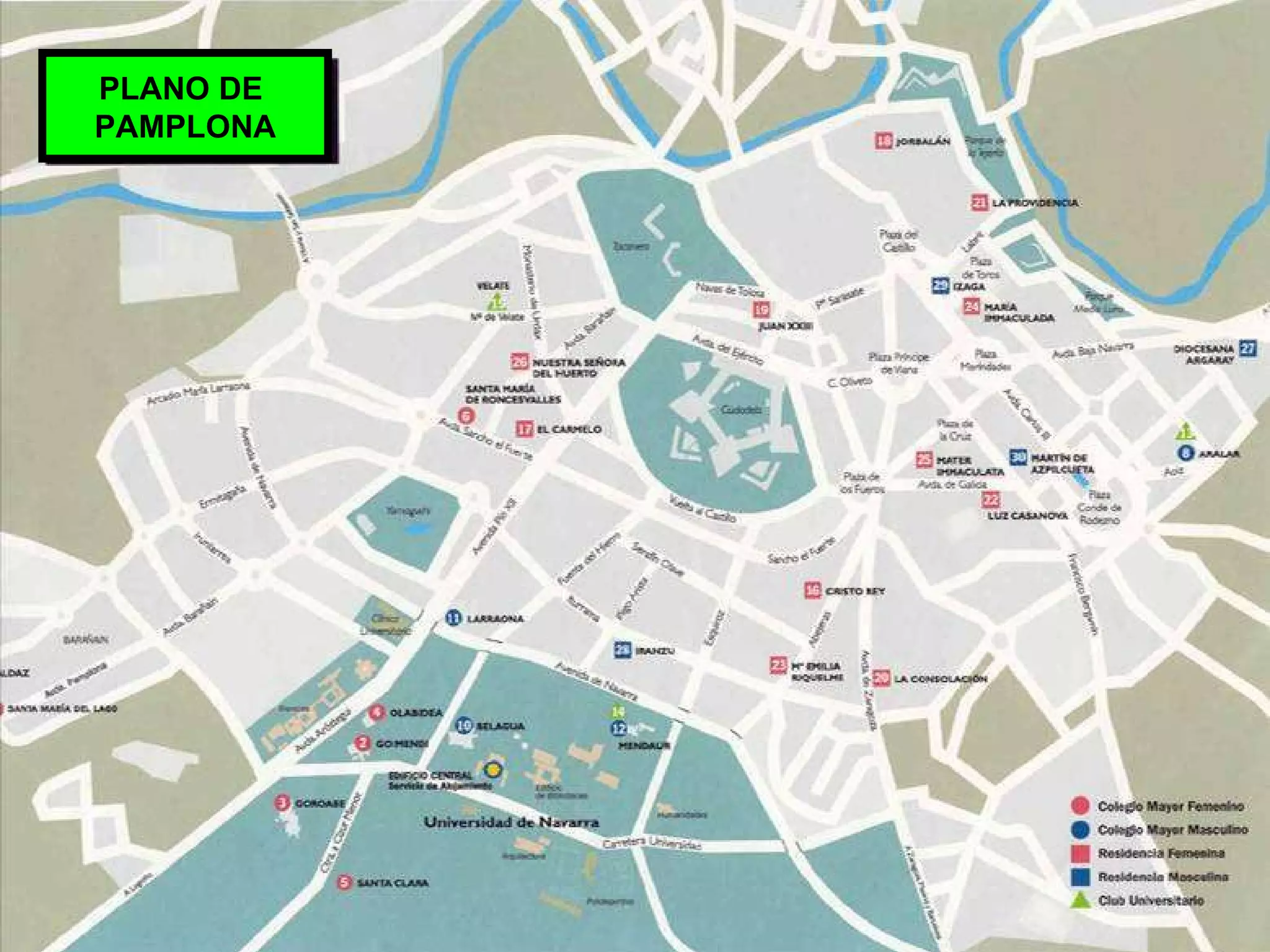 PLANO DE  PAMPLONA 