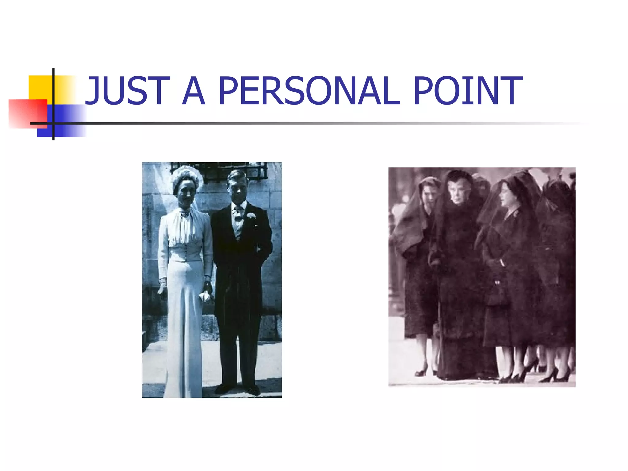 JUST A PERSONAL POINT 