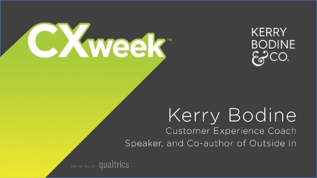 HOUSEKEEPING
-  The  recording  and  slides  for  today’s  presenta?on  will  be  made  
available  on  cxweek.com  along ...