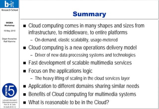 A Cloud Multimedia Platform | PDF