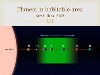 
Planets in habitable area
star: Gliese 667C
 