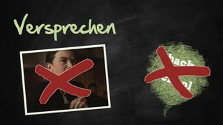 Versprechen
Aber wir versprechen Sie die nächste Stunde weder zu
schlagen noch viel länger auf den Vergleichen mit der
Schulzeit herumzureiten 
Beschäftigen wir uns lieber mit dem eigentlichen Inhalt
dieses Vortrages:
 