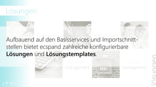 Lösungen


            Rechnungen                 Posteingang




                          Qualitäts-                    Case
 Verträge
                         management                  Management
 