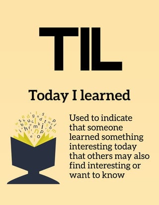 TIL
 