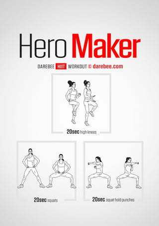 100 office workouts by Darebee 