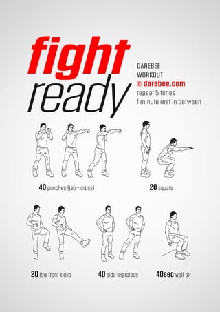 100 office workouts by Darebee 