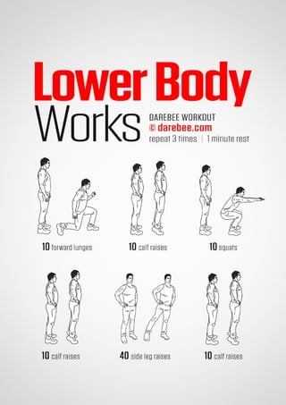 100 office workouts by Darebee 