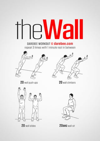 100 office workouts by Darebee 
