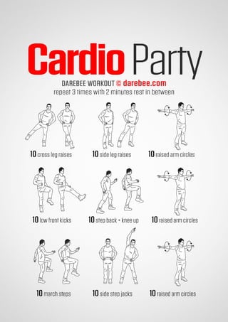 100 office workouts by Darebee 