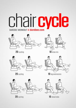 100 office workouts by Darebee 