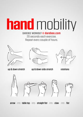 100 office workouts by Darebee 