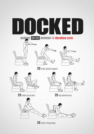 100 office workouts by Darebee 