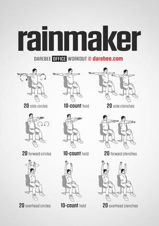100 office workouts by Darebee 