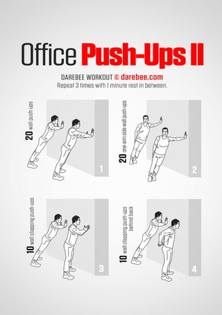 100 office workouts by Darebee 