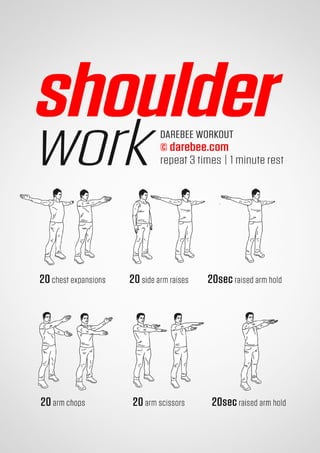 100 office workouts by Darebee 