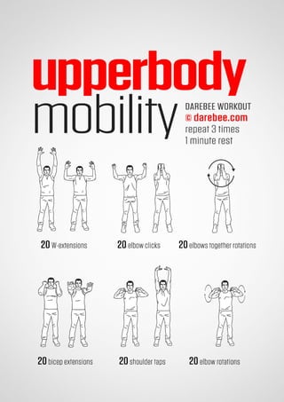100 office workouts by Darebee 