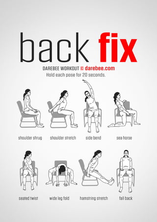 100 office workouts by Darebee 