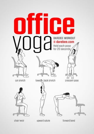 100 office workouts by Darebee 
