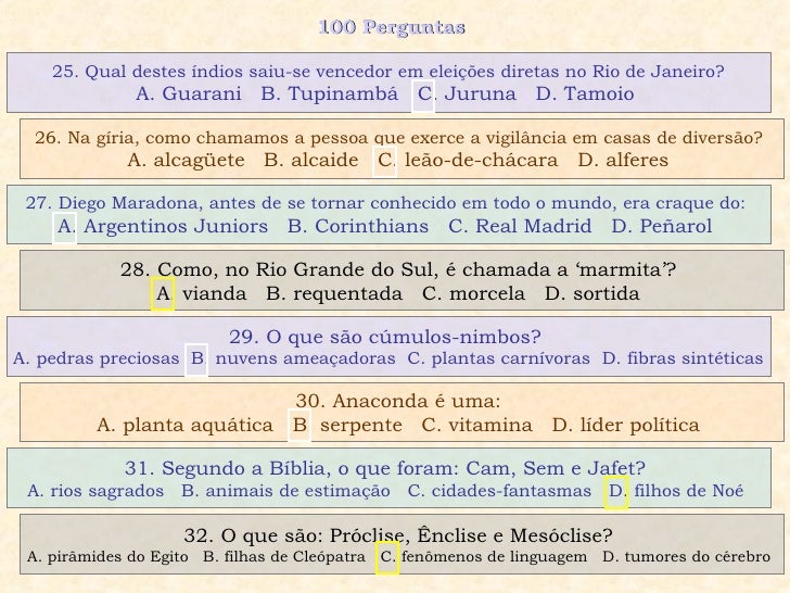 Perguntas Para Passa Ou Repassa De Lingua Portuguesa