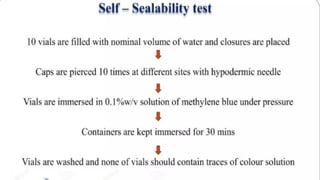 100- Quality Control Quality control test for containers, rubber ...