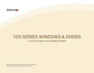 Andersen 100 Series Product Presentation | PDF