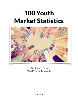 100 Youth
Market Statistics
by Graham D Brown
Total Youth Research
Page of1 34
 