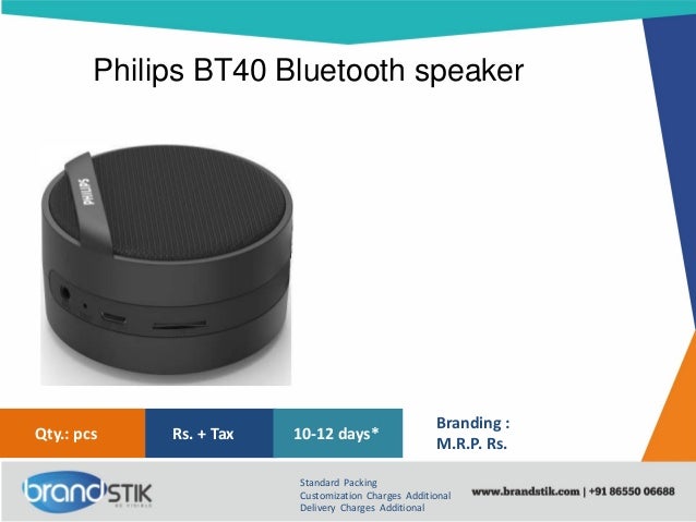 philips bt 40 speaker