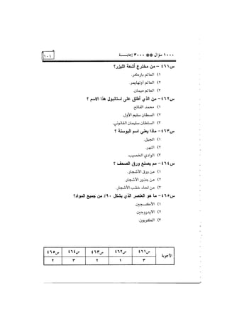 الف سؤال وثلاثة الاف اجابة