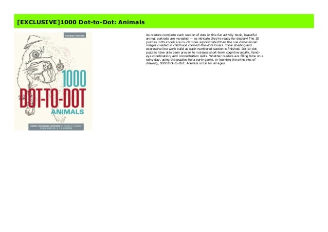Animals 1000 Dot-to-Dot