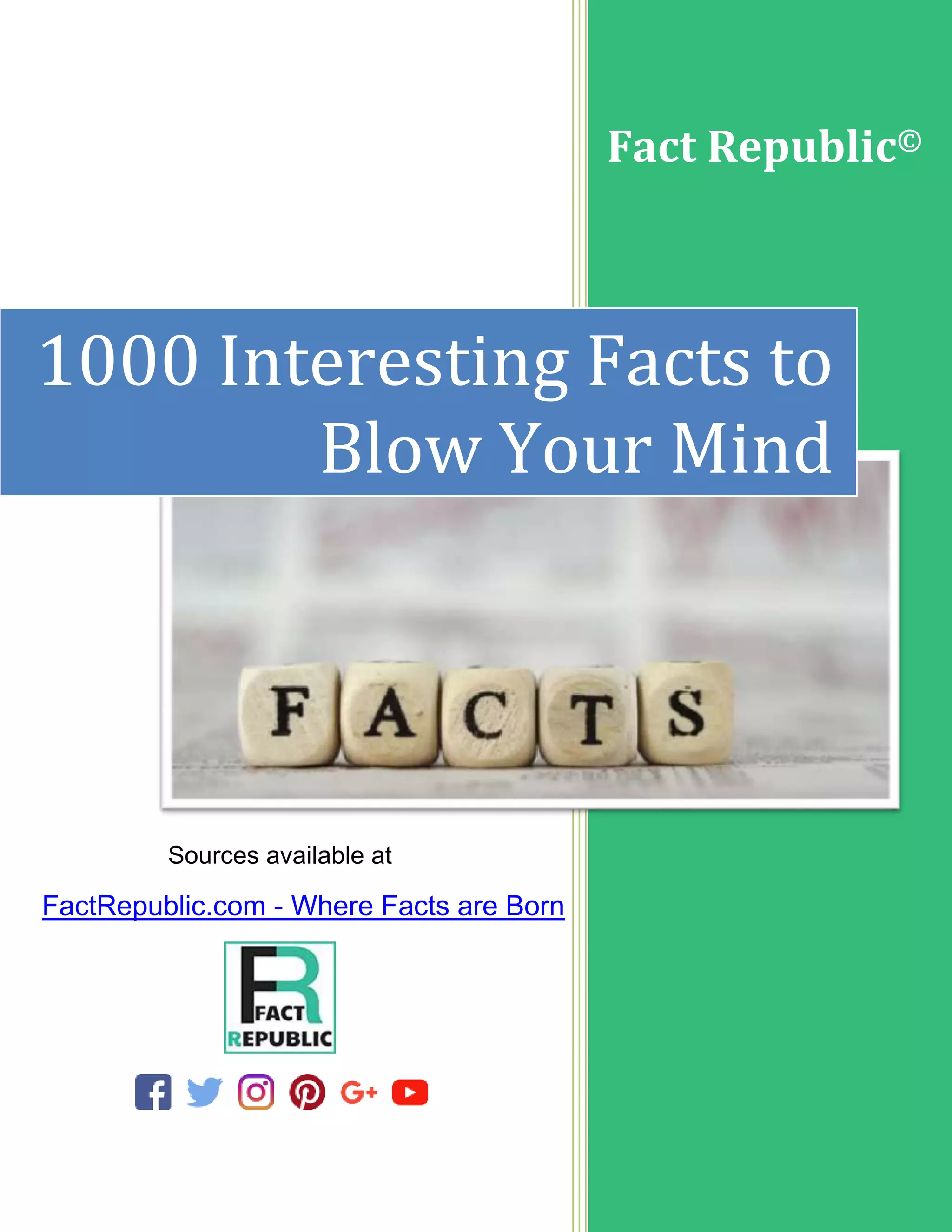 1000 interesting-facts-to-blow-your-mind | PDF