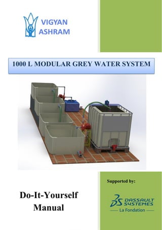Do-It-Yourself
Manual
1000 L MODULAR GREY WATER SYSTEM
Supported by:
 