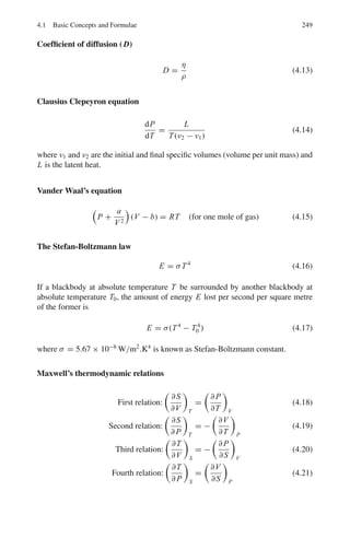 3.3 Solutions 201
The boundary condition that u/r be finite at r = 0 demands that b = 0.
Thus, ψ is proportional to rl
. The probability that a particle be in a spherical
shell of radii r and r + dr for small r, is proportional to r2l+2
dr. The larger l
is, the smaller is the probability that the particle be in the vicinity of the origin.
For the case of collision problems, there is a classical analogy: the larger the
orbital angular momentum the larger the impact parameter.
Thus u(r) ∼ rl+1
(r → 0)
For → ∞, we obtain, as an approximation to differential equation (3), as
d2
u
dr2
−
2μγ 2
r2
u
2
= 0
If we try a solution of the form,
u(r) = u0e−Br2
/2
the asymptotically valid solution is satisfied provided we change
B =
γ (2μ)
1
2

=
μω

Inorder to solve (3) for all r, we may first separate the asymptotic behaviour
by writing
u(r) = rl+1
eBr2
/2
V (r) (5)
Insert (5) in (3), and dividing by rl+1
e−Bν2
/2
We get
d2
ν
dr2
+
2dv
dr

l + 1
r

− Br

− Bv

2l + 3 −
2
ω
(V0 + E)

Define C = l + 3
2
4A = 2l + 3 −
2
ω
(V0 + E) (6)
d2
v
dr2
+
dv
dr

2C − 1
r

− 2Br

− 4ABv = 0 (7)
Set
Fig. 3.22 The parabolic
potential of the three
dimensional harmonic
oscillator
 