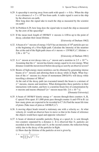 2RT
M
(4.5)
where m is the mass of the molecule, M is the molar weight, ρ the gas density,
k = 1.38 × 10−23
/K, the Boltzmann constant, R = 8.31 J/mol-K, is the universal
gas constant, and K is the Kelvin (absolute) temperature.
νp : ν : νrms ::
√
2 :

8/π :
√
3 (4.6)
247
 