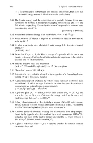 4.1 Basic Concepts and Formulae 249
Coefficient of diffusion (D)
D =
η
ρ
(4.13)
Clausius Clepeyron equation
dP
dT
=
L
T (ν2 − ν1)
(4.14)
where ν1 and ν2 are the initial and final specific volumes (volume per unit mass) and
L is the latent heat.
Vander Waal’s equation

P +
a
V 2

(V − b) = RT (for one mole of gas) (4.15)
The Stefan-Boltzmann law
E = σ T4
(4.16)
If a blackbody at absolute temperature T be surrounded by another blackbody at
absolute temperature T0, the amount of energy E lost per second per square metre
of the former is
E = σ(T4
− T 4
0 ) (4.17)
where σ = 5.67 × 10−8
W/m2
.K4
is known as Stefan-Boltzmann constant.
Maxwell’s thermodynamic relations
First relation:

∂S
∂V

T
=

∂ P
∂T

V
(4.18)
Second relation:

∂S
∂ P

T
= −

∂V
∂T

P
(4.19)
Third relation:

∂T
∂V

S
= −

∂ P
∂S

V
(4.20)
Fourth relation:

∂T
∂ P

S
=

∂V
∂S

P
(4.21)
 
