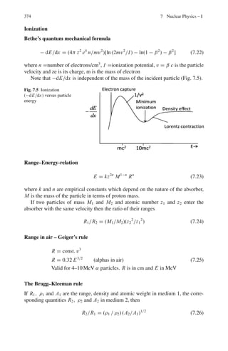298 5 Solid State Physics
nenh = 2.33 × 1031
T 3
e−Eg/kT
where Eg is the gap width
5.38 The effective mass m∗
of an electron or hole in a band is defined by
1
m∗
=
1
2
·
d2
E
dk2
where k is the wave number (k = 2π/λ). For a free electron show that
m∗
= m.
5.39 After adding an impurity atom that donates an extra electron to the conduction
band of silicon (μn = 0.13 m2
/Vs), the conductivity of the doped silicon is
measured as 1.08 (Ωm−1
). Determine the doped ratio (density of silicon is
2,420 kg/m3
).
5.40 Estimate the ratio of the electron densities in the conduction bands of silicon
(Eg = 1.14 eV) and germanium (Eg = 0.7 eV) at 400 K.
5.41 Show that at the room temperature (300 K) the electron densities in the con-
duction bands of the insulator carbon (Eg = 5.33 eV) and the semiconductor
like germanium (Eg = 0.7 eV) is extremely small.
5.42 A current of 8×10−11
A flows through a silicon p −n junction at temperature
27 ◦
C. Calculate the current for a forward bias of 0.5 V.
5.43 Calculate the depletion layer width for a pn junction with zero bias in ger-
manium, given that the impurity concentrations are Na = 1 × 1023
m−3
and
Nd = 2 × 1022
m−3
, respectively at T = 300 K, ∈r = 16 and contact potential
difference V0 = 0.8 V.
5.44 Consider the Shockley equation for the diode
I = I0 exp[(eV /kT) − 1]
Show that the slope resistance re of the I − V curve at a particular d.c bias
is given to a good approximation, at room temperature (T = 300 K) by the
expression re = 26
I
Ω (forward bias) where I is in milliampere, and that for
the reverse bias re tends to infinity.
5.45 Given that a piece of n-type silicon contains 8 × 1021
m−3
phosphorus impu-
rity atoms, calculate the carrier concentrations at room temperature. It may be
assumed that the intrinsic electron concentration in silicon at room tempera-
ture is 1.6 × 1016
m−3
.
5.2.5 Superconductor
5.46 It is required to break up a Cooper pair in lead which has the energy gap of
2.73 eV. What is the maximum wavelength of photon which will accomplish
the job?
 