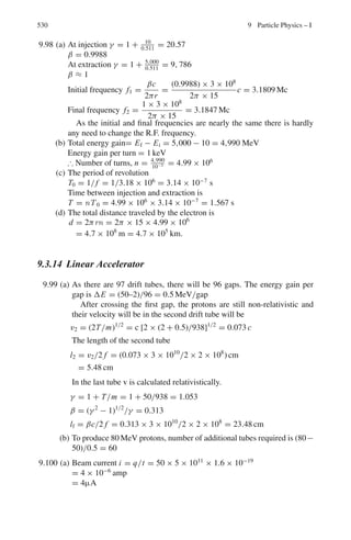 446 8 Nuclear Physics – II
8.86 Show that a homogeneous, natural uranium-graphite moderated assembly can
not become critical. Use the following data:
400 moles of graphite per mole of uranium
Natural uranium Graphite
σa(U) = 7.68 b σa(M) = 0.0032 b
σs (U) = 8.3 b σs(M) = 4.8 b
ε = 1.0; η = 1.34 ξ = 0.158
[Osmania University 1964]
8.87 A point source of thermal neutrons is placed at the centre of a large sphere of
beryllium.
Deduce the spatial distribution of neutron density in the sphere. Estimate
what its radius must be if less than 1% of the neutrons are to escape through
the surface. Find also the neutron density near the surface in this case in terms
of the source strength.
At. Wt of beryllium = 9
Density of beryllium = 1.85 g/cc
Avagadro number = 6 × 1023
atoms/g atom
Thermal neutron scattering cross-section on beryllium = 5.6 barns
Thermal neutron capture cross-section on beryllium = 10 mb (at velocity
v = 2,200 m/s)
[University of Bristol 1961]
8.88 Calculate the steady state neutron flux distribution about a plane source emit-
ting Q neutrons/s/cm2
in an infinite homogeneous diffusion medium. Assume
that neutrons are not produced in any region of interest.
8.89 Calculate the thermal diffusion time for graphite. Use the data:
σa(C) = 0.003 b, ρc = 1.62 g cm−3
. Average thermal neutron speed
= 2,200 m/s.
8.90 Estimate the generation time for neutrons in a critical reactor employing 235
U
and graphite. Use the following data:
Σ
a
= 0.0006 cm−1
; B2
= 0.0003; L2
= 870 cm2
;  v = 2200 ms.
8.91 The spatial distribution of thermal neutrons from a plane neutron source kept
at a face of a semi-infinite medium of graphite was determined and found to
fit e−0.03x
law where x is the distance along the normal to the plane of the
source. If the only impurity in the graphite is boron, calculate the number of
atoms of boron per cm3
in the graphite if the mean free path for scattering
and absorption in graphite are 2.7 and 2,700 cm, respectively. The absorption
cross-section of boron is 755 barns.
[Osmania University 1964]
 