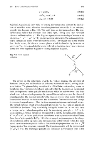 8.3 Solutions 459
8.36 The difference in the binding energies of the two mirror nuclei is assumed to
be the difference in the electrostatic energy, the mass number being the same.
B(Ca) − B(Se) =
3
5
[Z(Z + 1) − Z(Z − 1)]e2
4πε0 R
e2
/4πε0 = 1.44 MeV fm, and Z = 20
The left hand side is 350.420 − 343.143 = 7.227 MeV, R is calculated as
4.75 fm.
8.37 The empirical mass formula is
M(A, Z) = Z(mp+me)+(A−Z)mn−αA+β A2/3
+γ (A−2Z)2
/A+εZ2
A−1/3
where α, β, γ and ε are constants. Holding A as constant, differentiate M(A, Z)
with respect to Z and set ∂M
∂ Z
= 0.
∂M
∂ Z
= mp + me − mn − 4γ (A − 2Z)/A + 2εZA−1/3
= 0
The terms mp+me−mn
∼
= mH, the mass of hydrogen atom which is neglected.
Rearranging the remaining terms, we obtain
Zmin =
A
2 + (ε/2γ )A2/3
which is identical with the given expression.
8.38 B
40
20 Ca

= 15.56 × 40 − 17.23 × 402/3
−
0.697 × 202
401/3
− 0 +
12
401/2
(1)
B
39
20 Ca

= 15.56 × 39 − 17.23 × 392/3
−
0.697 × 202
391/3
−
23.285
39
− 0 (2)
Subtracting (2) from (1) gives us the binding energy of neutron B(n) =
15.38 MeV.
This is the energy needed to separate one neutron from the nucleus.
8.39 (a) B(Th) = 15.5×230−16.8×2302/3
−0.72×
90 × 89
2301/3
−23.0×
502
230
+
34.5
2303/4
= 1743.70 MeV
B(Ra) = 15.5×226−16.8×2262/3
−0.72×
88 × 87
2261/3
−23.0×
482
226
+
34.5
2263/4
= 1740.88 MeV
B(α) = 28.3
Q = B(Ra) + B(∝) − B(Th)
= 25.48 MeV
(b) E(Ra) = Q×4
4+226
= 0.44 MeV
8.40 For A = 235 the diagram (Fig. 8.7) indicates the binding energy per nucleon,
B
A
= 7.6 MeV. Therefore, the total binding energy of 235
U nucleus B =
7.6 A = 7.6 × 235 = 1,786 MeV.
 