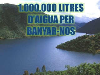 1000000 litres d'aigua per banyar nos